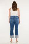 Gisela Mid Rise Crop Straight Jeans (Plus Size) - Official Kancan USA