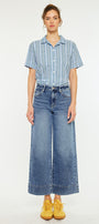 Nessa High Rise Crop Wide Leg Jeans - Official Kancan USA