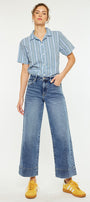 Nessa High Rise Crop Wide Leg Jeans - Official Kancan USA