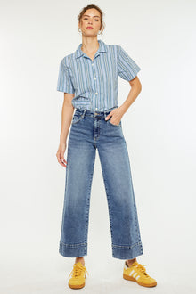  Nessa High Rise Crop Wide Leg Jeans - Official Kancan USA