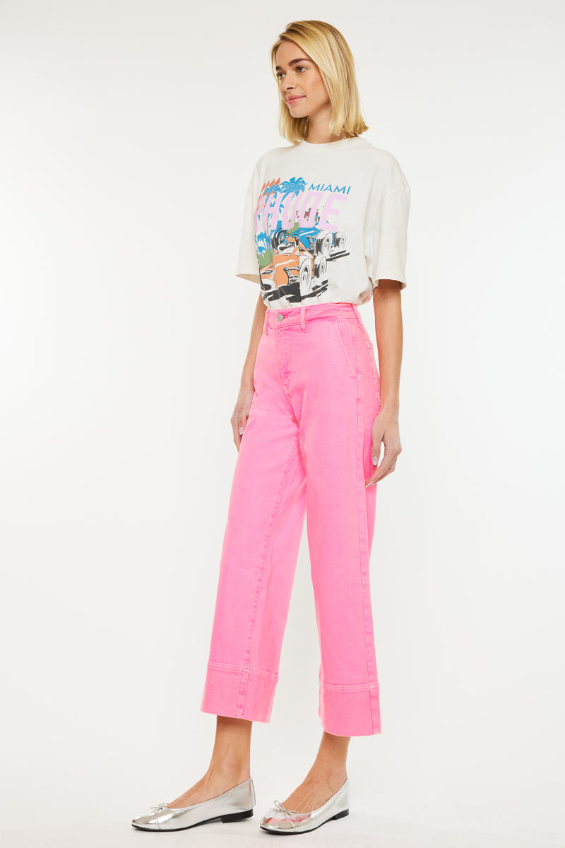 Stacy High Rise Wide Leg Jeans - Official Kancan USA