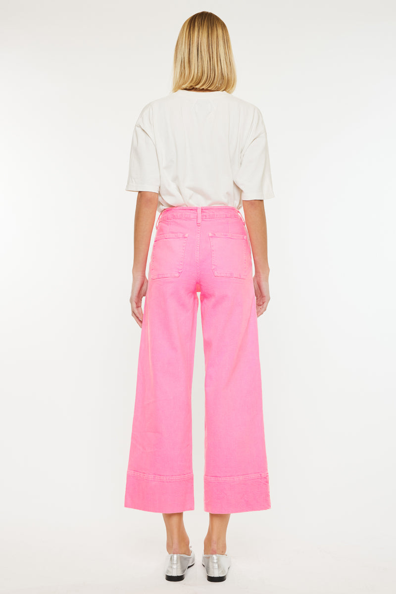 Stacy High Rise Crop Wide – Kancan USA