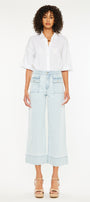 Jace High Rise Crop Wide Leg Jeans - Official Kancan USA