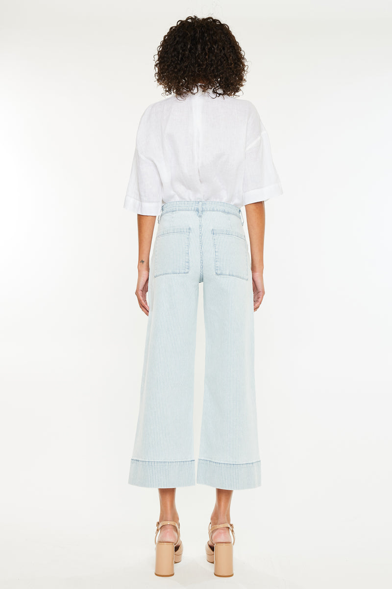 Jace High Rise Crop Wide Leg Jeans - Official Kancan USA