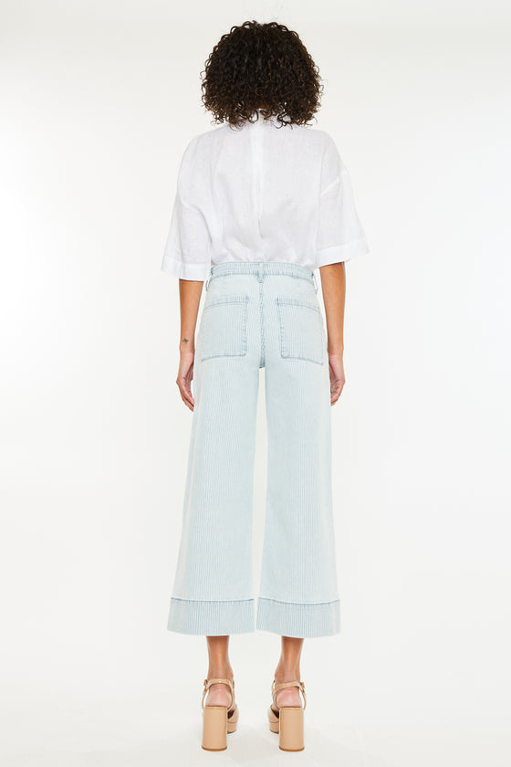 Jace High Rise Crop Wide Leg Jeans - Official Kancan USA