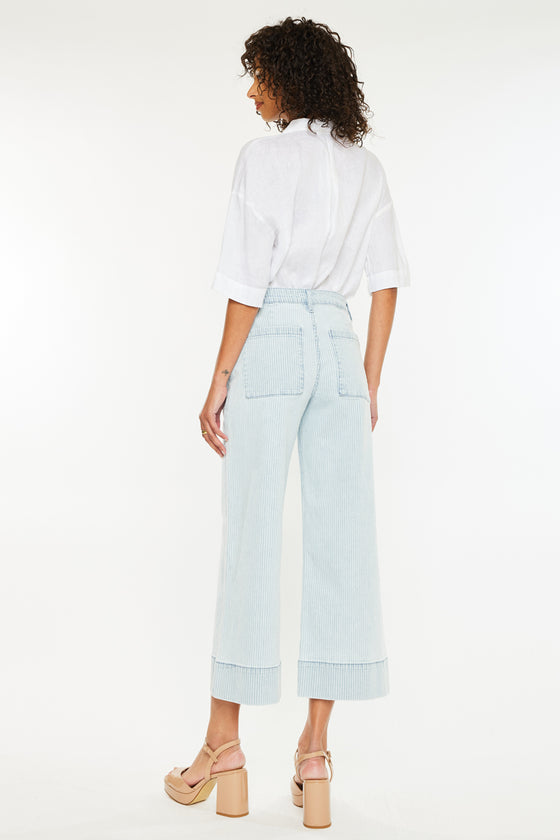 Jace High Rise Crop Wide Leg Jeans - Official Kancan USA