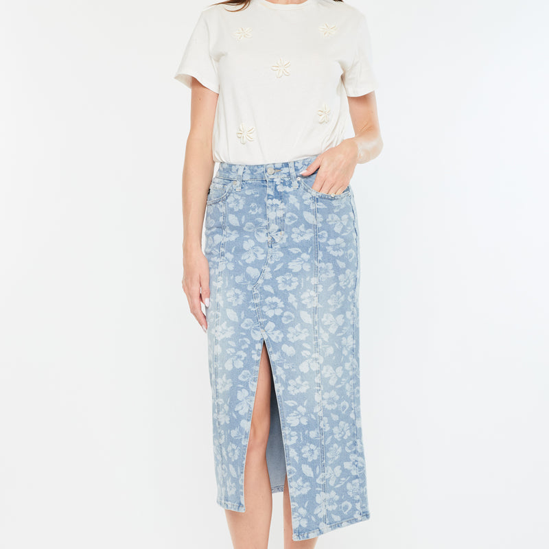 Hibiscus High Rise Midi Skirt - Official Kancan USA