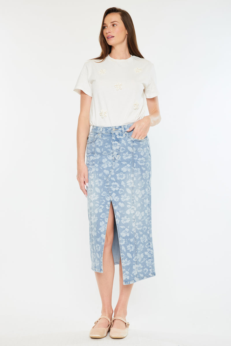 Hibiscus High Rise Midi Skirt - Official Kancan USA