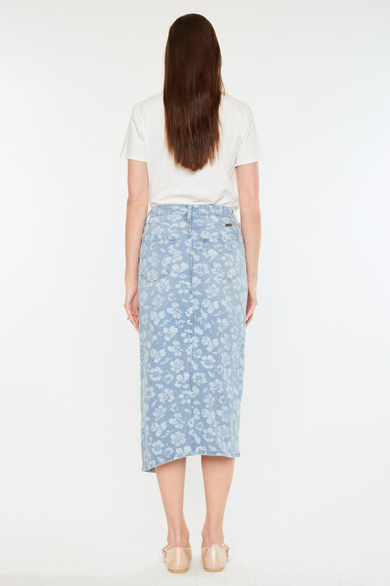 Hibiscus High Rise Midi Skirt