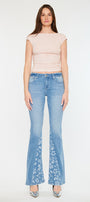 Lydia Mid Rise Flare Jeans - Official Kancan USA