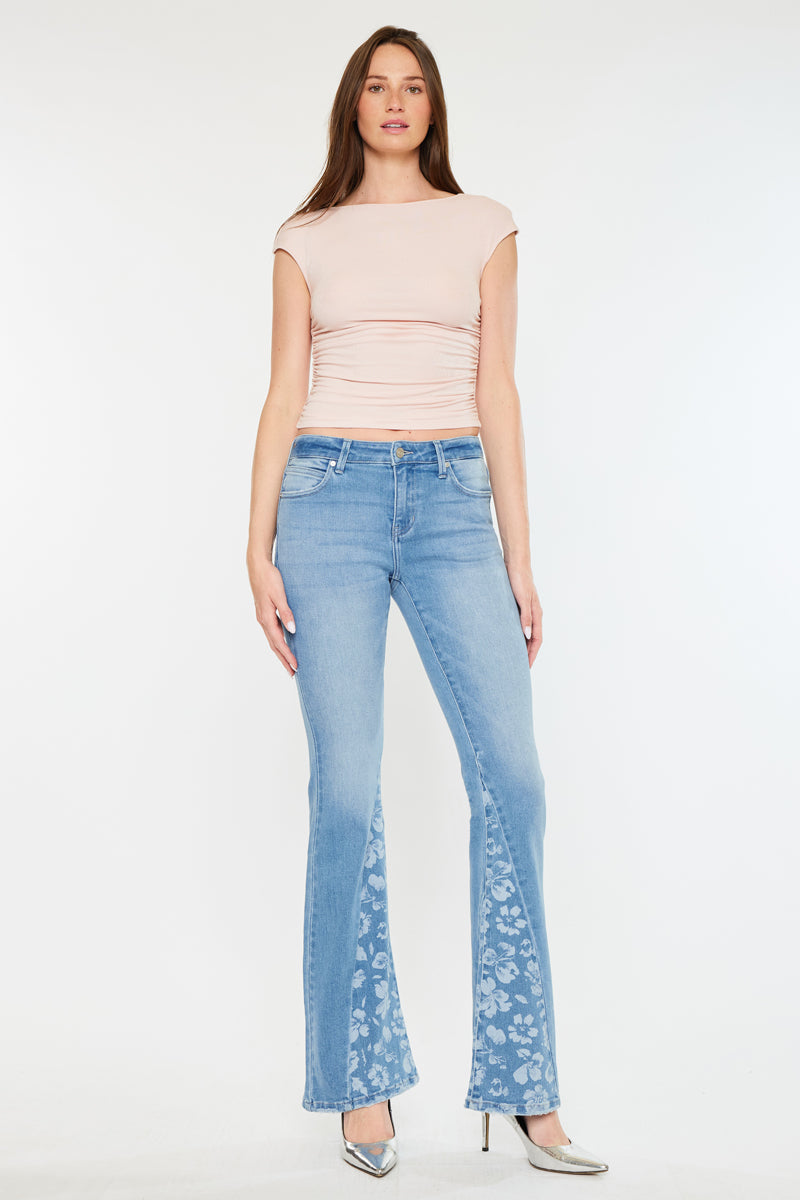 Lydia Mid Rise Flare Jeans - Official Kancan USA