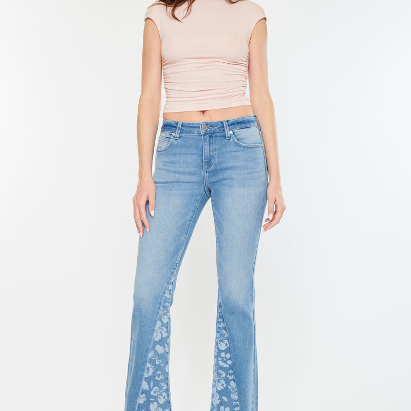 Lydia Mid Rise Flare Jeans - Official Kancan USA