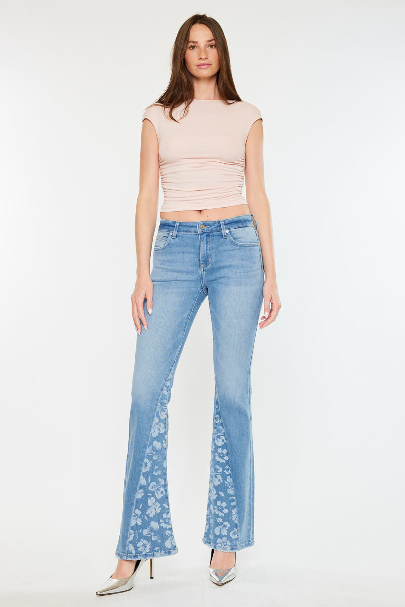 Lydia Mid Rise Flare Jeans - Official Kancan USA