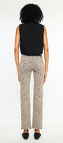 Pheonix High Rise Leopard Straight Jeans - Official Kancan USA