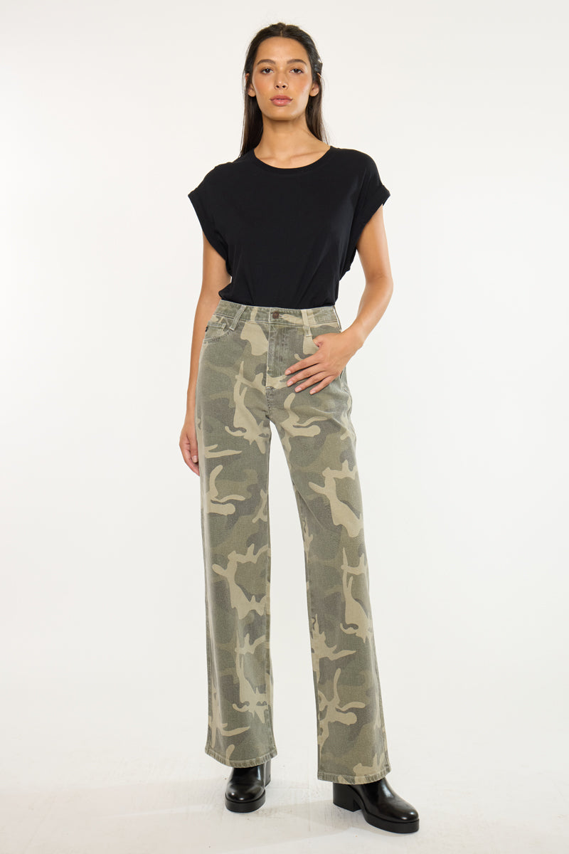 Camille High Rise Wide Leg Jeans - Official Kancan USA