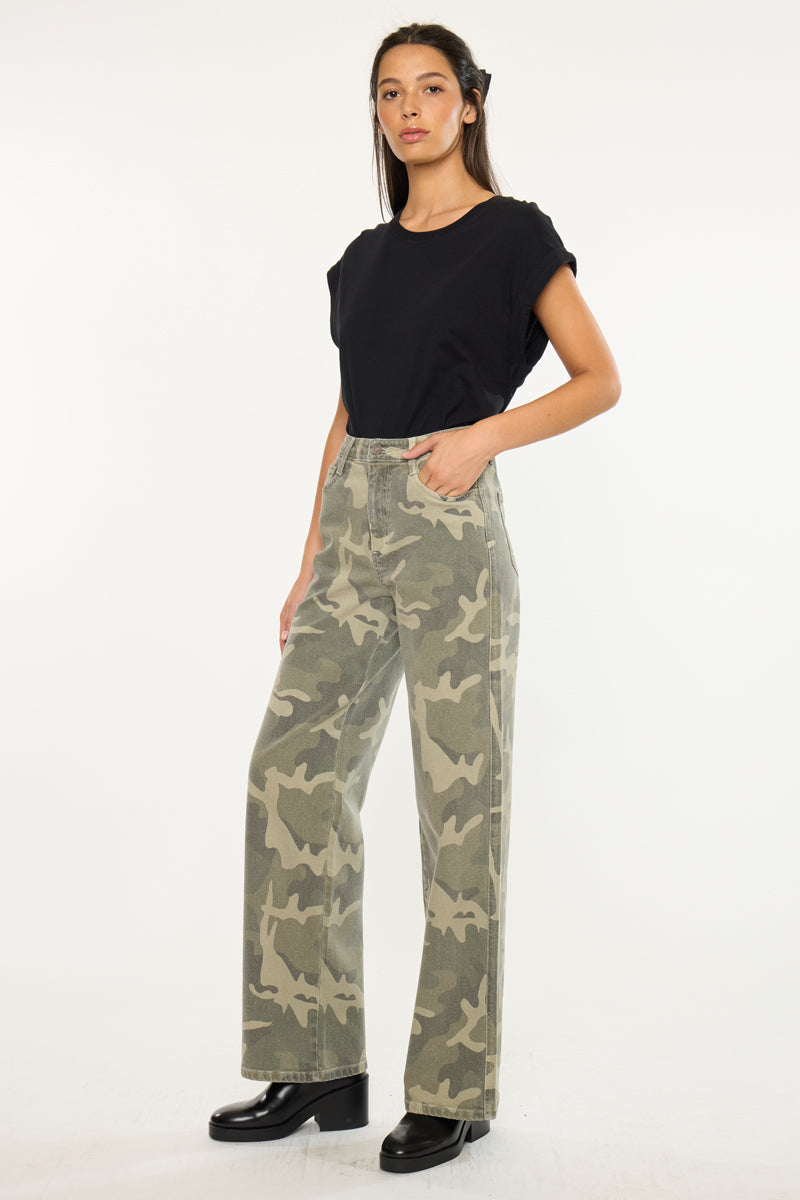 Camille High Rise Wide Leg Jeans - Official Kancan USA