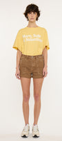 Clara High Rise Mom Shorts - Official Kancan USA
