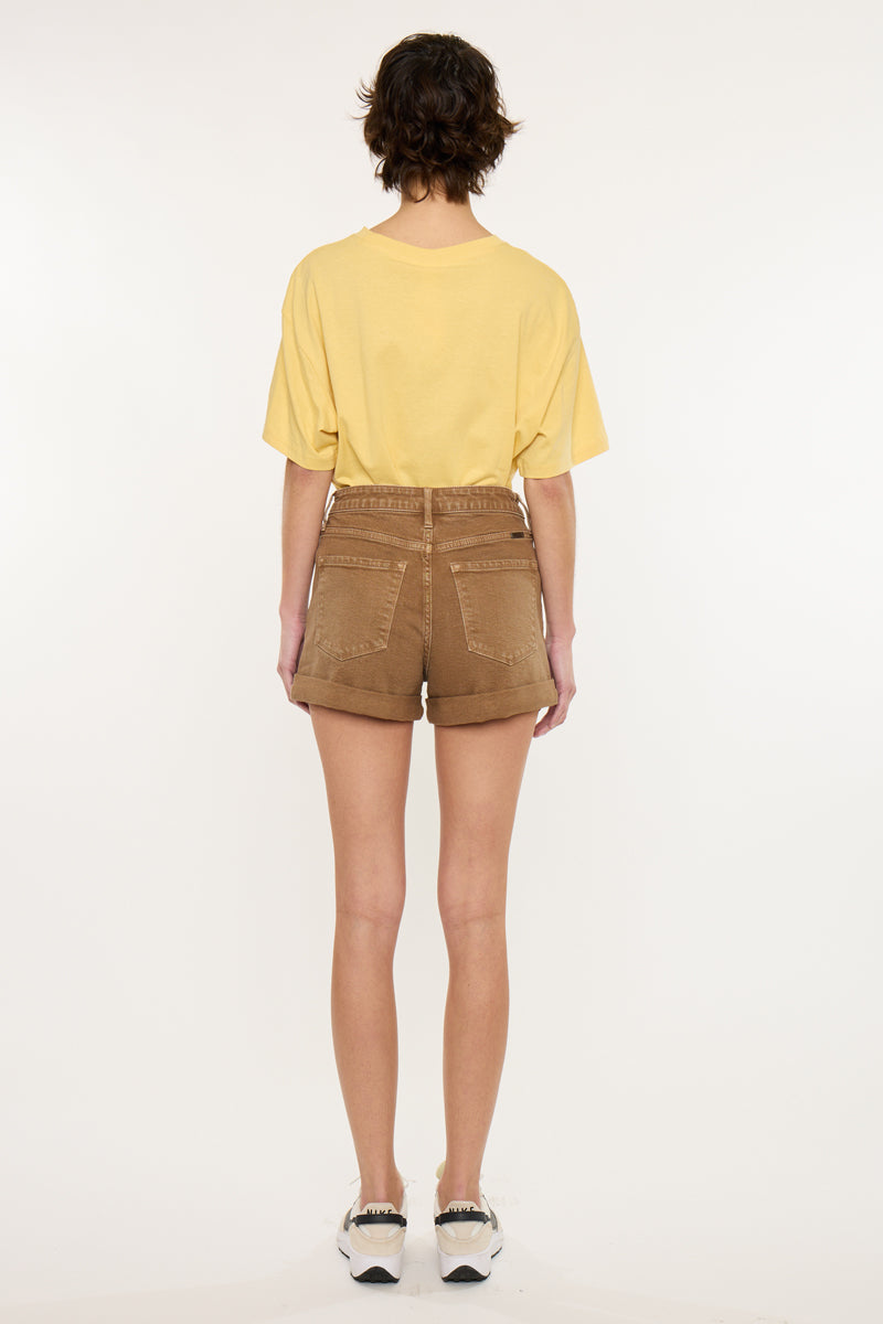 Clara High Rise Mom Shorts - Official Kancan USA