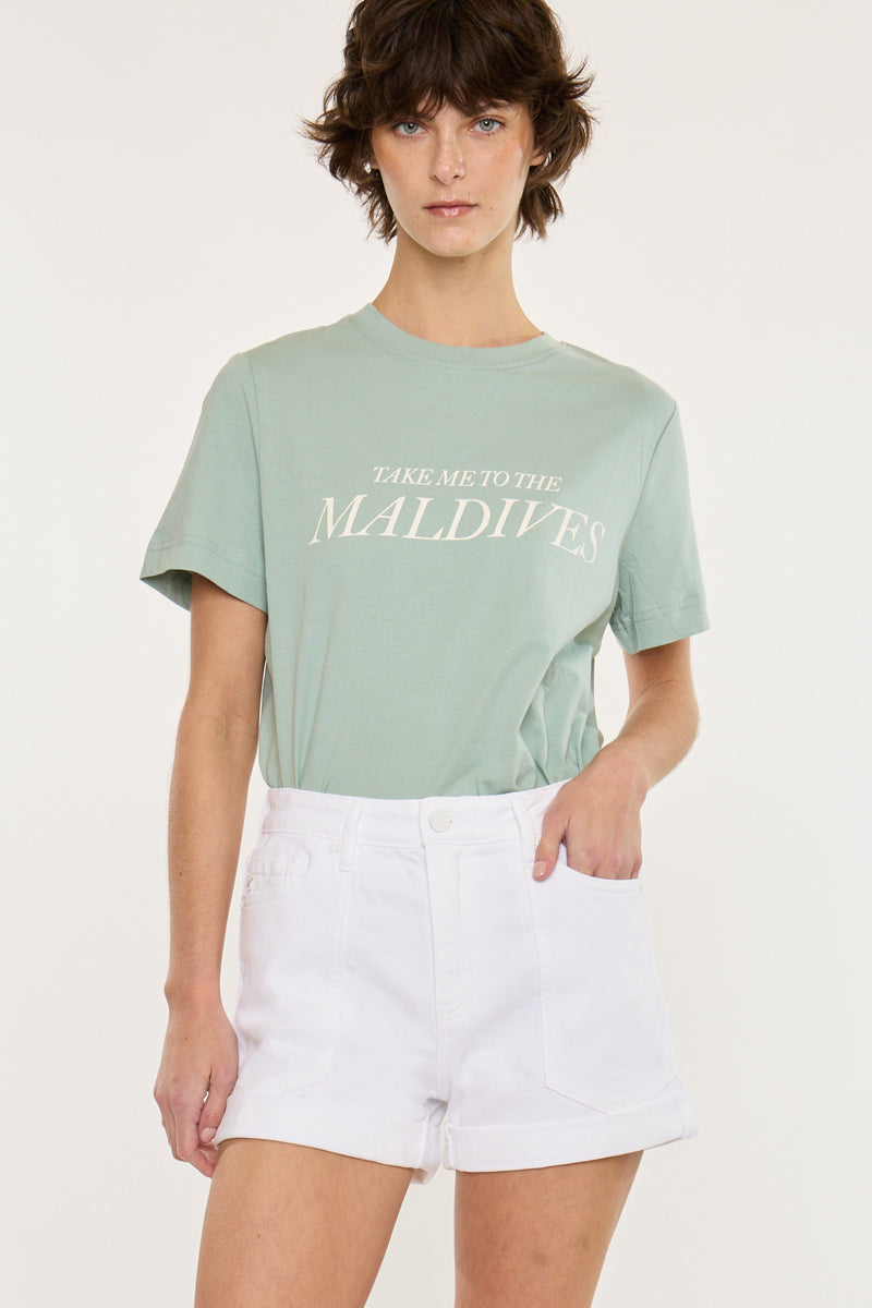 Clara High Rise Mom Shorts - Official Kancan USA