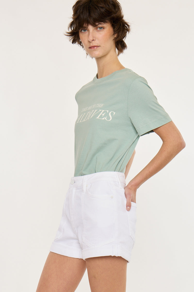 Clara High Rise Mom Shorts - Official Kancan USA