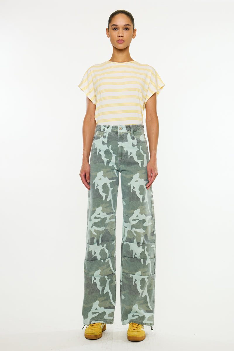Melinda High Rise Ruched Parachute