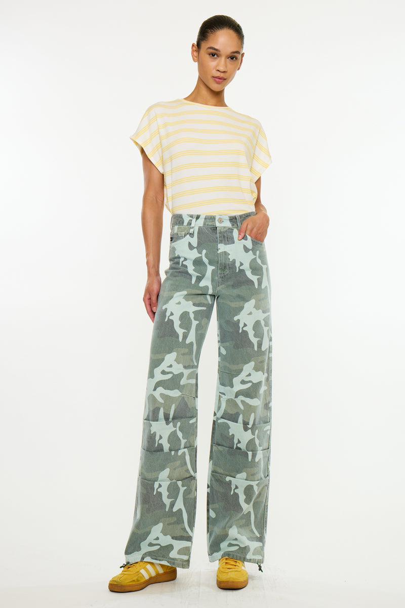 Melinda High Rise Ruched Parachute