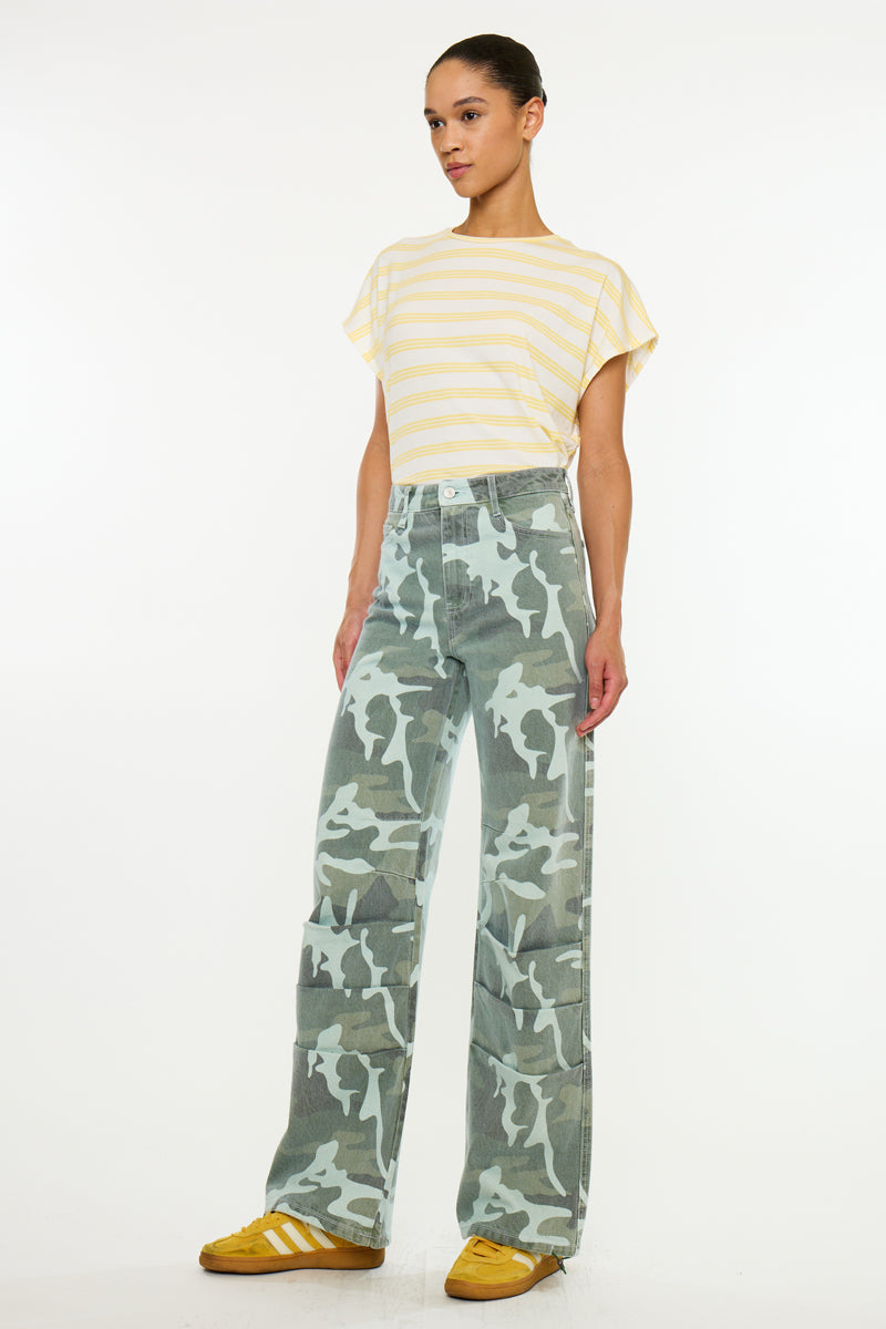 Melinda High Rise Ruched Parachute