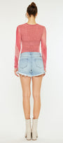 Lucetta Ultra High Rise Mom Shorts - Official Kancan USA