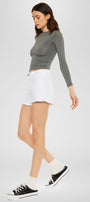 Lucetta Ultra High Rise Mom Shorts - Official Kancan USA