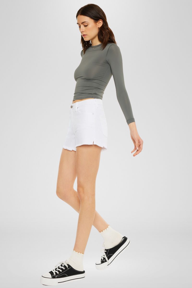 Lucetta Ultra High Rise Mom Shorts - Official Kancan USA