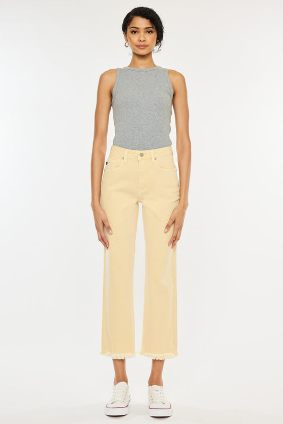 Peppermint High Rise Cropped Straight - Official Kancan USA