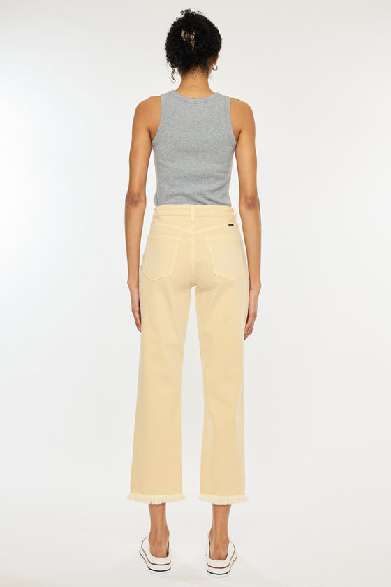 Peppermint High Rise Cropped Straight - Official Kancan USA