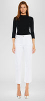 Peppermint High Rise Cropped Straight Leg Jeans - Official Kancan USA