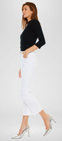 Peppermint High Rise Cropped Straight Leg Jeans - Official Kancan USA