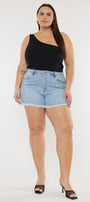 Imogen High Rise Mom Shorts (Plus Size) - Official Kancan USA