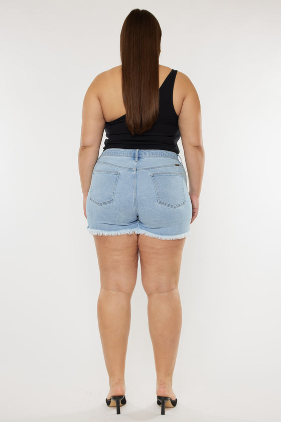 Imogen High Rise Mom Shorts (Plus Size) - Official Kancan USA