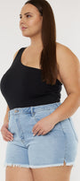 Imogen High Rise Mom Shorts (Plus Size) - Official Kancan USA