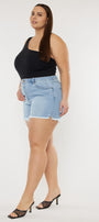 Imogen High Rise Mom Shorts (Plus Size) - Official Kancan USA