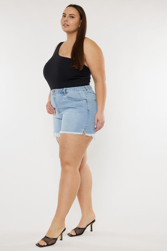 Imogen High Rise Mom Shorts (Plus Size) - Official Kancan USA