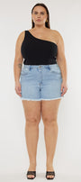 Imogen High Rise Mom Shorts (Plus Size) - Official Kancan USA