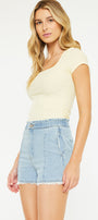 Jiana High Rise Paperbag Shorts - Official Kancan USA