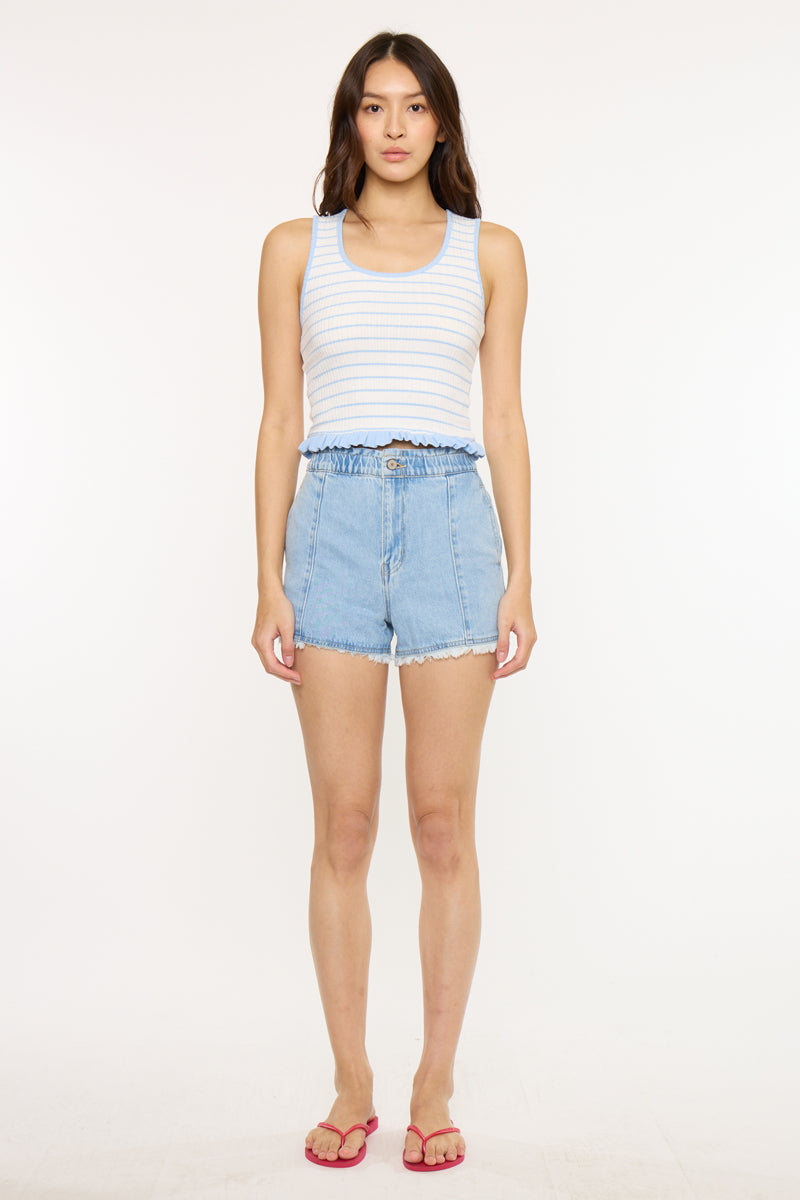 Jiana High Rise Paperbag Shorts - Official Kancan USA