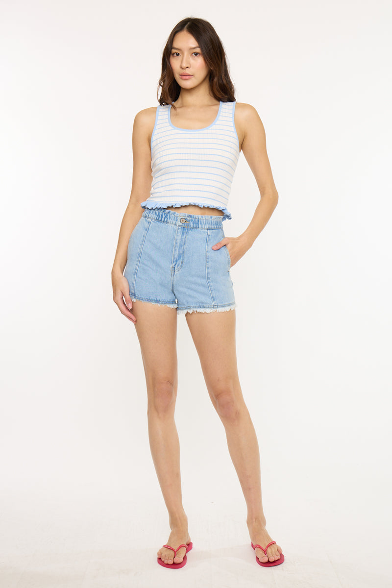 Jiana High Rise Paperbag Shorts - Official Kancan USA