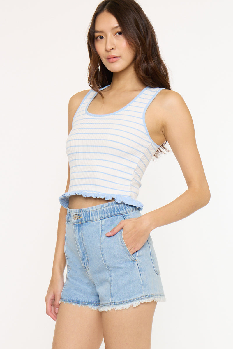 Jiana High Rise Paperbag Shorts - Official Kancan USA