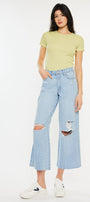 Mariyah Ultra High Rise Cropped  Wide Leg Jeans - Official Kancan USA