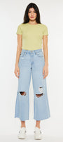 Mariyah Ultra High Rise Cropped  Wide Leg Jeans - Official Kancan USA