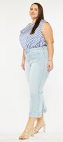 Abigail High Rise Cropped Flare Jeans (Plus size) - Official Kancan USA
