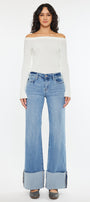 Emma Mid Rise Wide Leg Jeans - Official Kancan USA