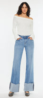 Emma Mid Rise Wide Leg Jeans - Official Kancan USA