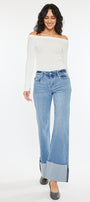Emma Mid Rise Wide Leg Jeans - Official Kancan USA